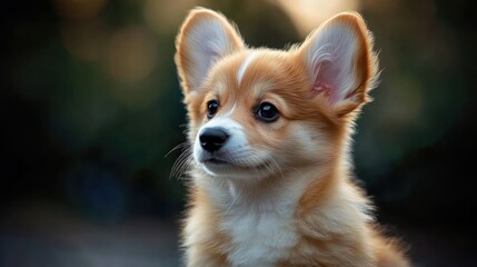 Fototapeta premium Fluffy puppy with big floppy ears