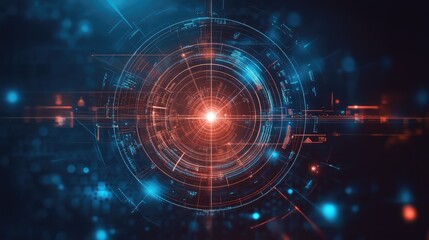 Fototapeta premium abstract technology background with space