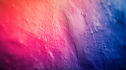 A vibrant abstract illustration showcasing a textured wall transitioning from warm to cool hues