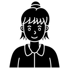woman icon character silhouette