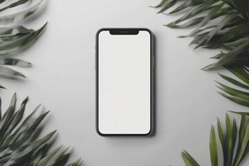 phone with screen on white