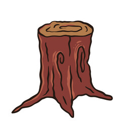 Fallen Tree Illustration