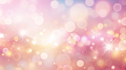 A soft pink gradient background features delicate pastel hues, elevated by subtle light effects in a soothing and