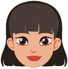 Smiling Female Avatar Illustration