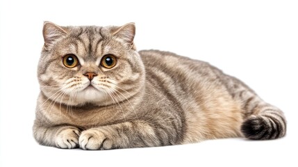 British cat isolated on white