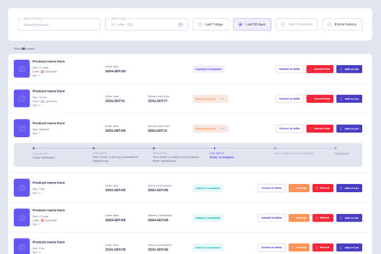 Shopping mall platform website homepage UI design