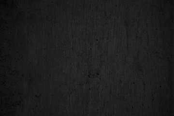 Obraz premium Black dark concrete wall background. Pattern board cement texture grunge dirty abstract design element decor. Blackboard blank.