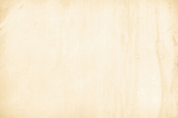 Dark old concrete wall texture background. Close Up retro plain cream color cement wall background texture. Design paper vintage parchment element show or advertise or promote product on display.