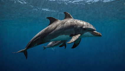 Fototapeta premium dolphin in the sea