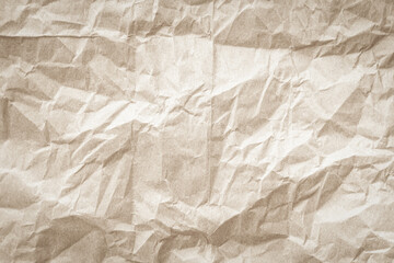 Crumpled brown paper texture. Abstract background and texture for design.