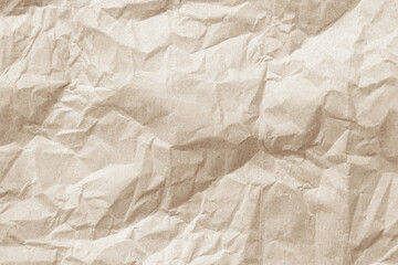 Crumpled brown paper texture. Abstract background and texture for design.
