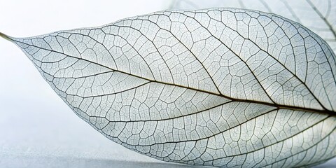 Obraz premium Delicate Leaf Skeleton, Macro Photography, Nature Art, Leaf Structure, Botanical ,Nature ,Art