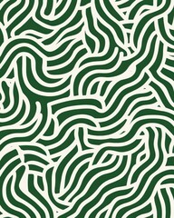 Fototapeta premium Explore a stunning pattern featuring white and light emerald hues, creating a galactic feel with elegant, simple lines.