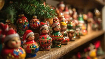 Fototapeta premium santa claus on the christmas tree