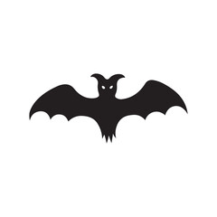 Halloween silhouette vector illustration isolated on white background.