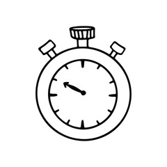 Stopwatch outline illustration