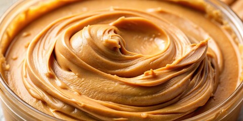 Creamy smooth peanut butter close up , spread, nutty, delicious, texture, creamy, close-up, macro, brown, food, snack, ingredients