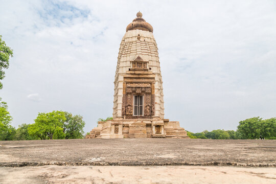 Parasnath jain Temple in khajuraho the group of monuments of hindu and jain temples in chhatarpur district, madhya pradesh, India.Unesco world heritage site.