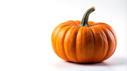 Obraz premium Halloween pumpkin isolated on white background, pumpkin, jack-o-lantern, orange, holiday, decoration, spooky, autumn