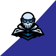 Reaper LLM AI Vector Illustrated Logo Template