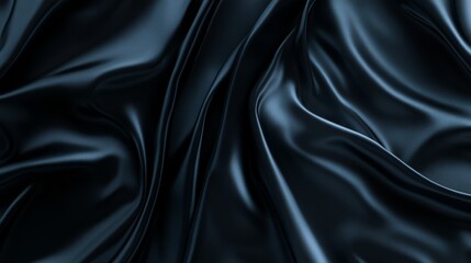 Obraz premium Black satin fabric background
