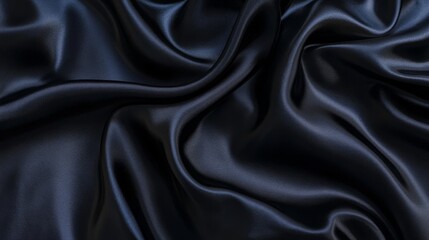 Obraz premium Black satin fabric background