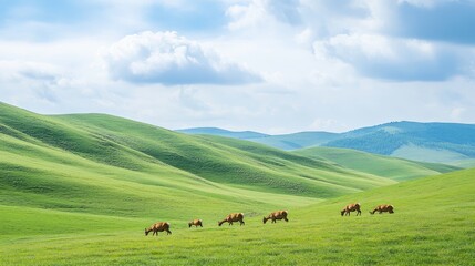 Fototapeta premium Lush Green Landscape 
