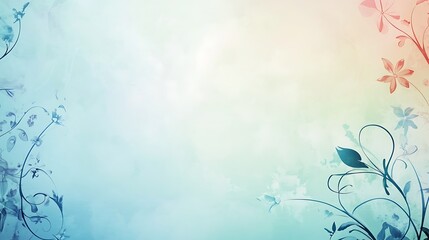 Watercolor Greenery Background