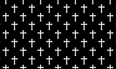 Christian religion symbol. seamless Cross pattern background. Easter Day. Crucifix. Jesus Christian goddess	 Cross symbols.