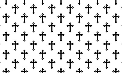 Christian religion symbol. seamless Cross pattern background. Easter Day. Crucifix. Jesus Christian goddess	 Cross symbols.