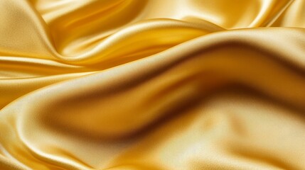 Golden satin fabric background