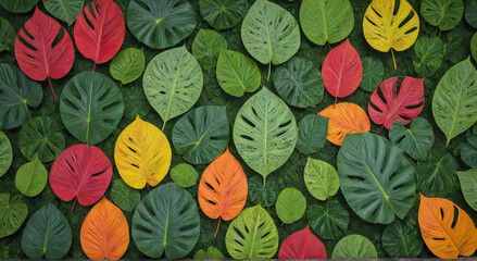 pattern with leaves