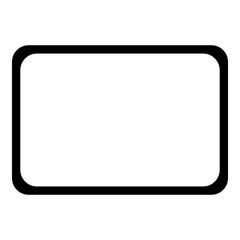 Fototapeta premium Square frames with round corners icon set, Vector graphic design template, simple abstract geometric shapes on a black. Isolated on transparent background. Frames Banner.