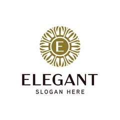 Fototapeta premium Decorative Mandala Logo Design for Exclusive Businesses