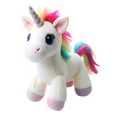 toy unicorn isolated on transparent background
