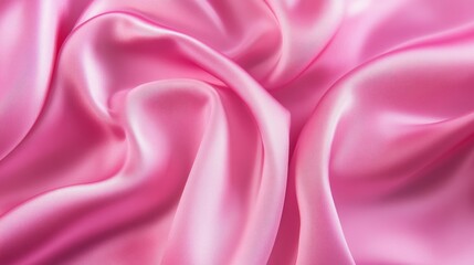 Fototapeta premium Pink satin fabric background