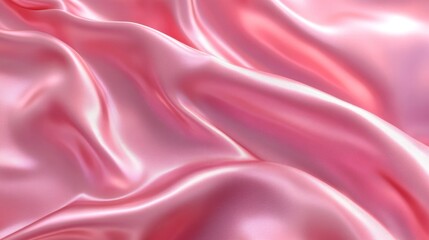 Fototapeta premium Pink satin fabric background