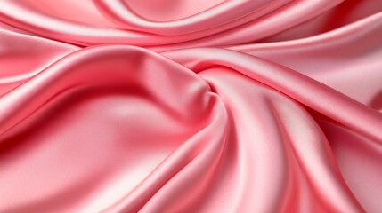 Fototapeta premium Pink satin fabric background