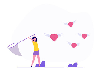 Find Your Passion Concept: Focus on discovering a fulfilling career, job, or purpose. Symbolizes the search for happiness, motivation, and inspiration toward success and opportunity. 