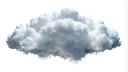Cloud element isolated on white background , Cloud, sky, fluffy, weather, nature, atmosphere, soft, white, clear, floating