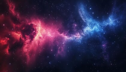 Nebula and galaxies in space. Abstract cosmos background
