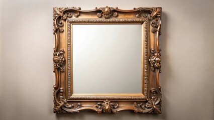 A mirror with blank space reflection for adding text or images , copy space, mirror, reflection, blank, space, add text