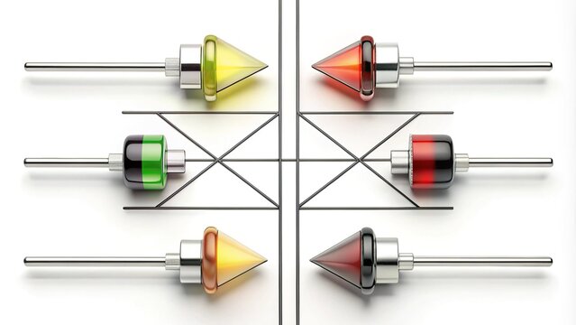 Illustration of various diode symbols, including standard, Zener, light-emitting, and Schottky diodes, with arrows and lines indicating direction and functionality on a white background.