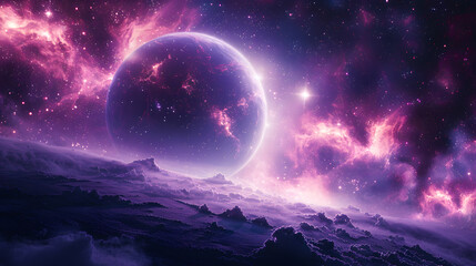 Mystical portal on the surface of an unknown planet