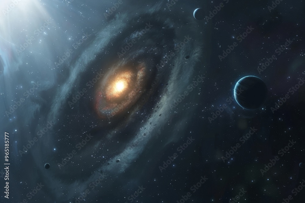 Wall mural beautiful outer space view