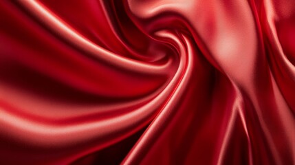 Obraz premium Red satin fabric background