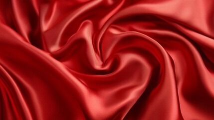 Obraz premium Red satin fabric background