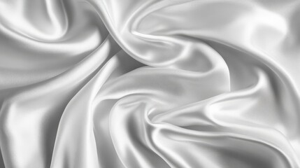 Fototapeta premium White satin fabric background