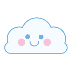 cute cloud and climate cartoon