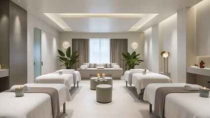 Fototapeta premium Luxurious Spa Center: Indulge in Premium Treatments and Rejuvenate Your Mind, Body, and Soul